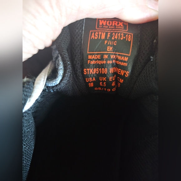 Women’s Worx Steel Toed shoes, by Red Wing, NEW, sz 9 - Picture 7 of 7